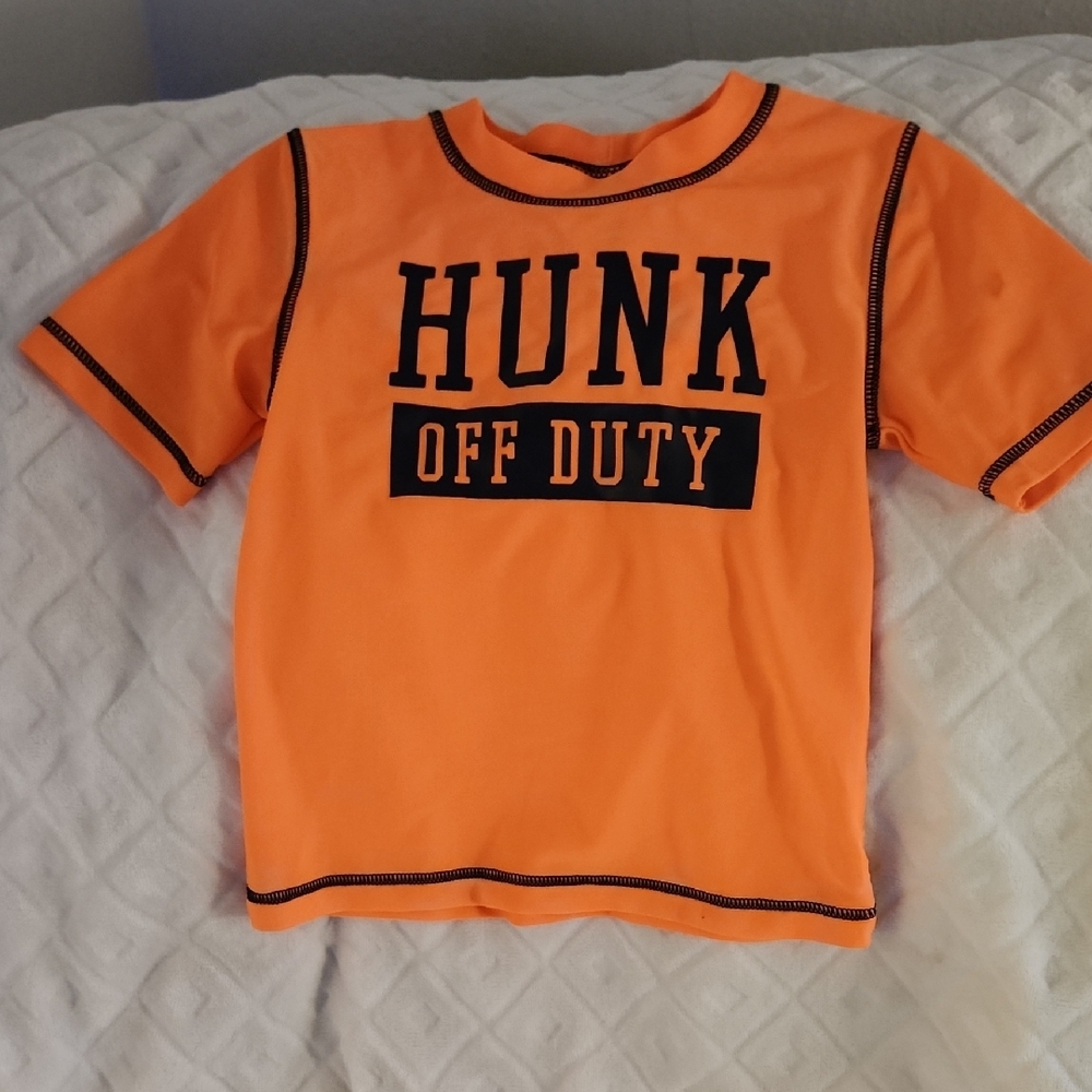 Carter's Orange Short Sleeve Tee Bold Design